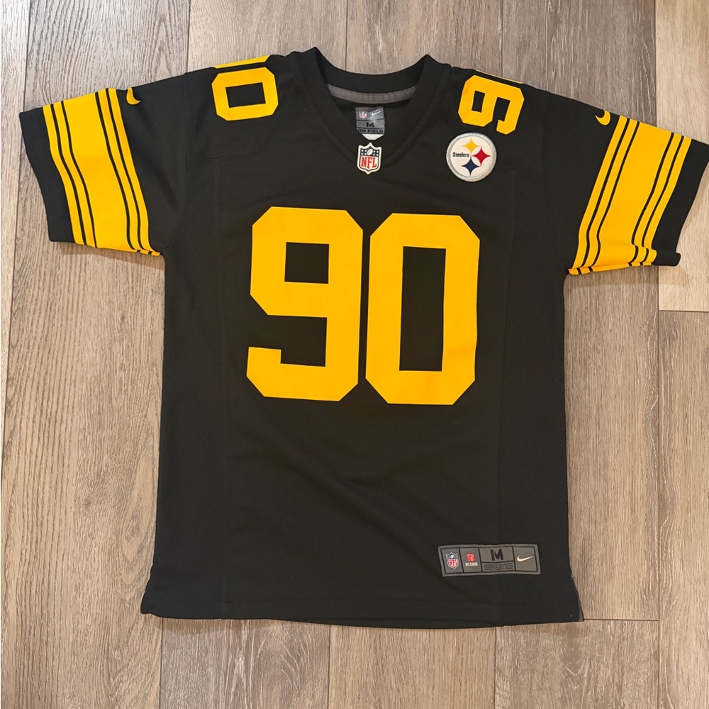 Nike Pittsburgh Steelers TJ WATT Youth Medium Color Rush Jersey NFL Authentic